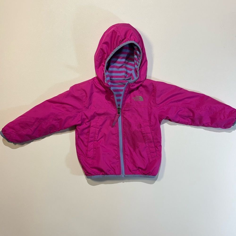 The North Face Pink Infant Jacket - Reversible- 12-18 Months
